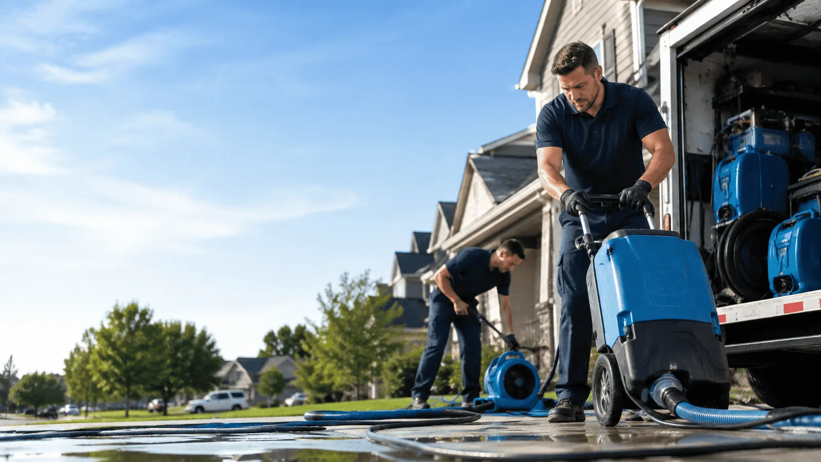 Dehumidification being performed in Jewell, IA